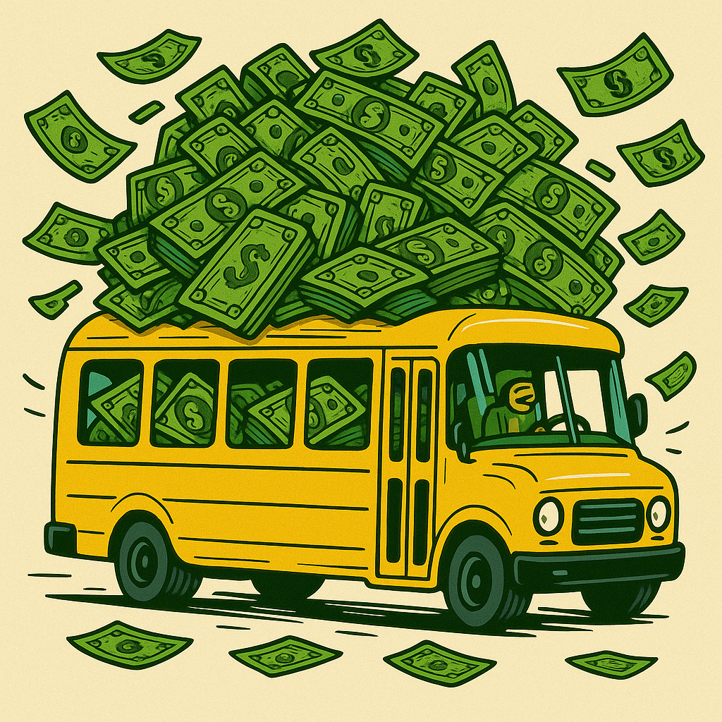 Original Yellow Bank Bus